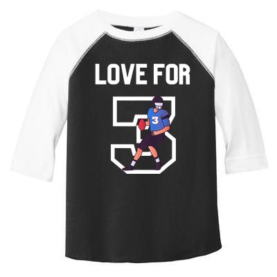 We Are With You Damar Love For 3 Toddler Fine Jersey T-Shirt