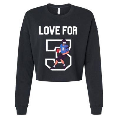 We Are With You Damar Love For 3 Cropped Pullover Crew