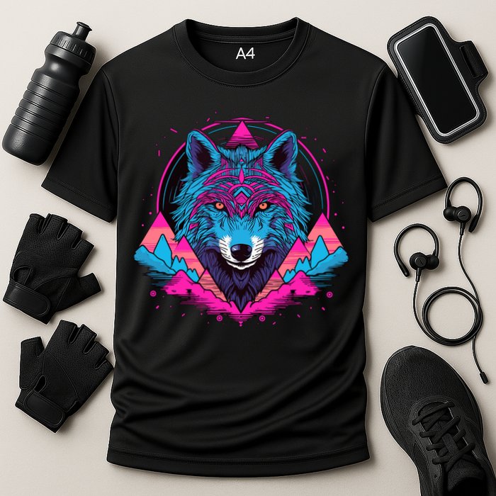 Wolf And Wolves Cooling Performance Crew T-Shirt