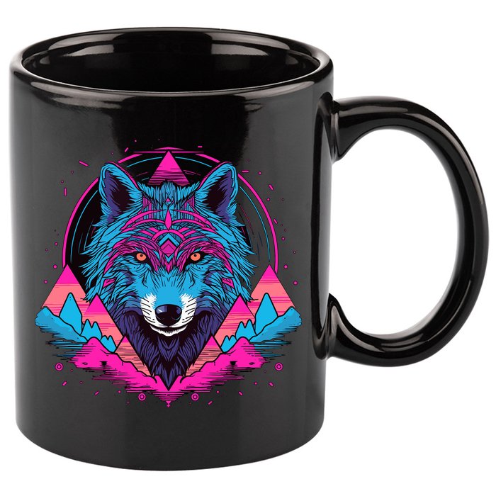 Wolf And Wolves 11oz C Handle Ceramic Mug
