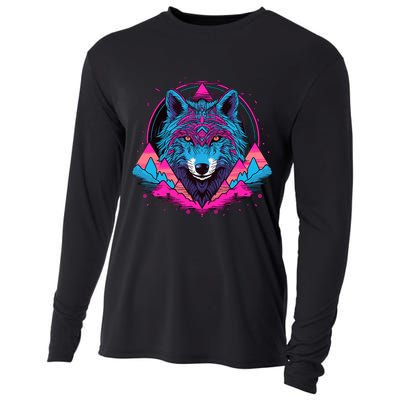 Wolf And Wolves Cooling Performance Long Sleeve Crew