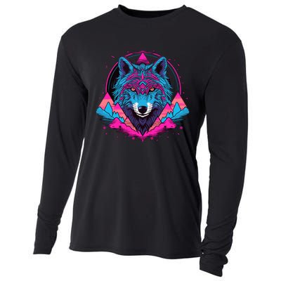 Wolf And Wolves Cooling Performance Long Sleeve Crew