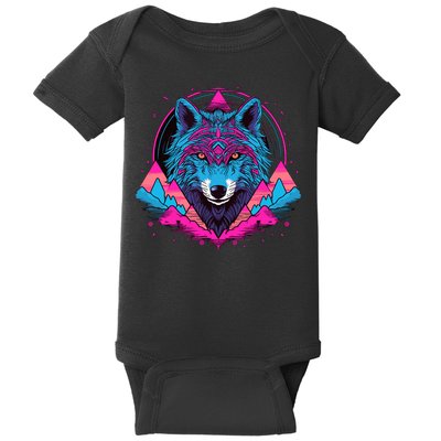 Wolf And Wolves Baby Bodysuit