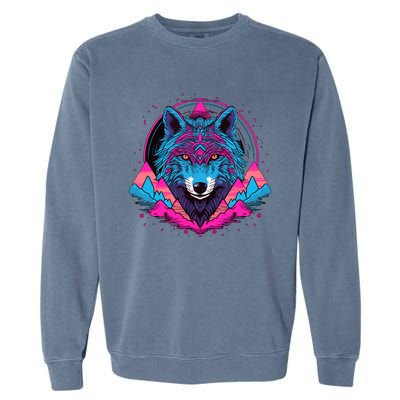 Wolf And Wolves Garment-Dyed Sweatshirt