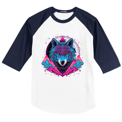 Wolf And Wolves Baseball Sleeve Shirt