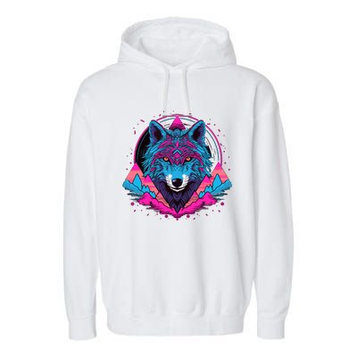 Wolf And Wolves Garment-Dyed Fleece Hoodie