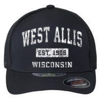 West Allis Wisconsin Wi Vintage Established Sports Flexfit Unipanel Trucker Cap