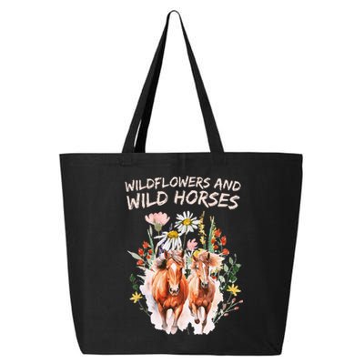 Wildflowers And Wild Horses Nature Beauty Country 25L Jumbo Tote