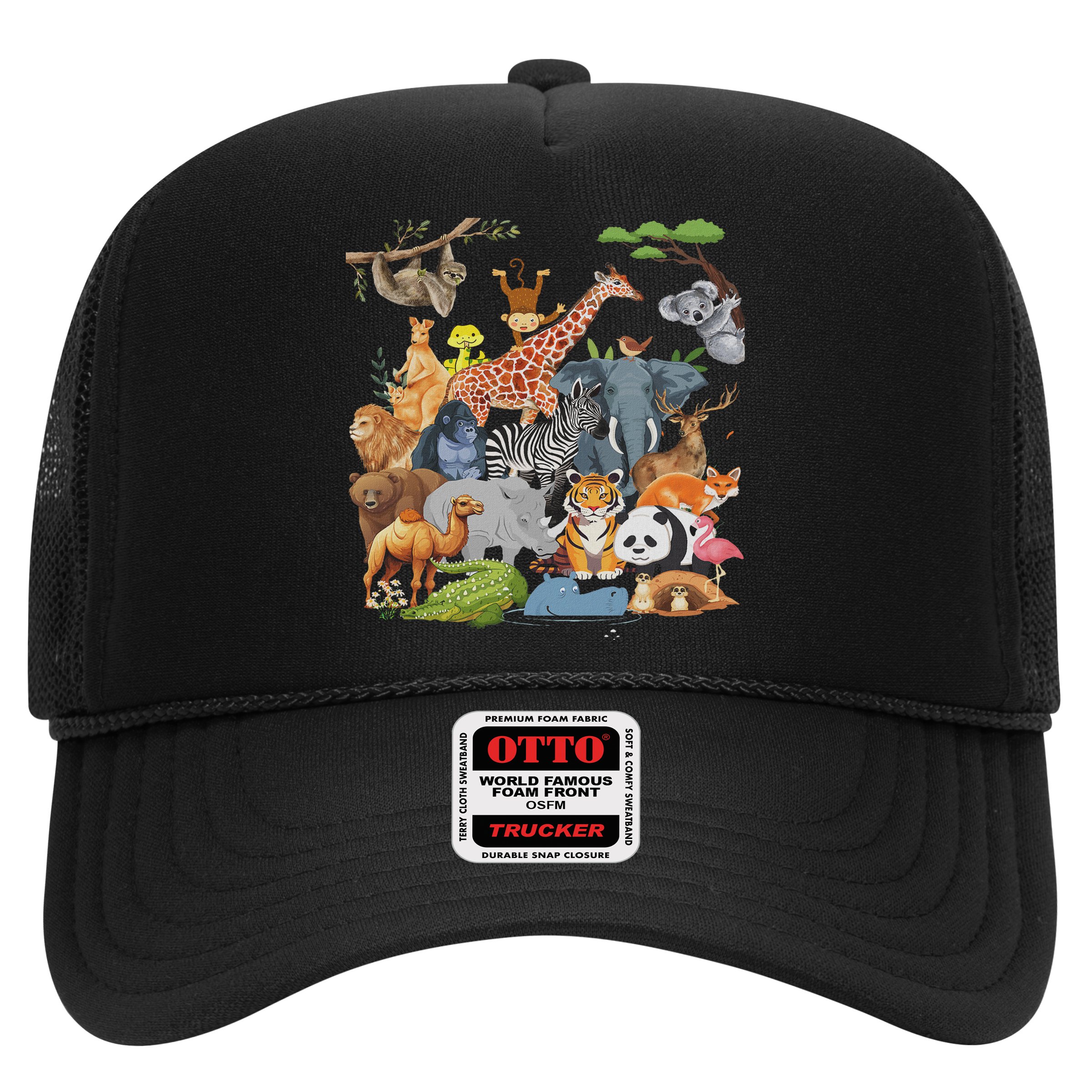 Women And Wildlife Zoo Day Party Cute 22 Animals Hat