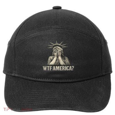 WTF America? 7-Panel Snapback Hat