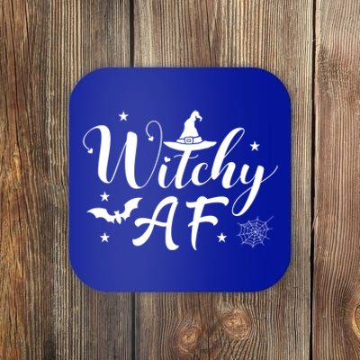 Witchy Af Witch Wiccan And Pagan Funny Gift Halloween Meaningful Gift Coaster