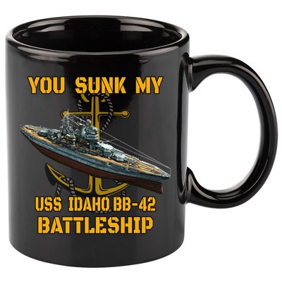 Ww2 American Warship Uss Idaho Bbgift42 Battleship Veterans Day Gift 11oz C Handle Ceramic Mug