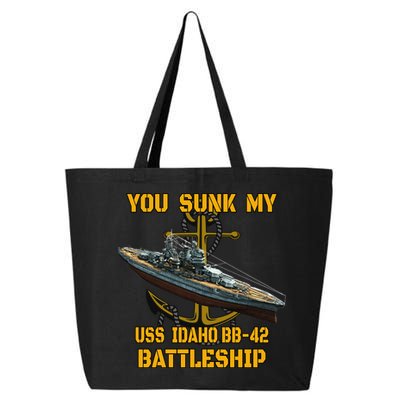 Ww2 American Warship Uss Idaho Bbgift42 Battleship Veterans Day Gift 25L Jumbo Tote