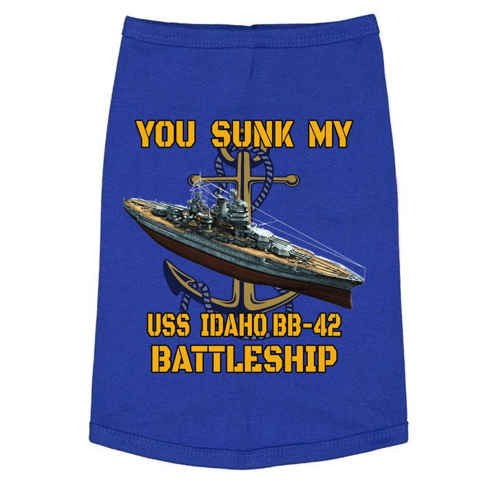 Ww2 American Warship Uss Idaho Bbgift42 Battleship Veterans Day Gift Doggie Tank