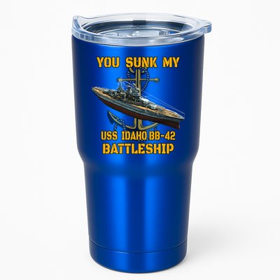 Ww2 American Warship Uss Idaho Bbgift42 Battleship Veterans Day Gift Tumbler