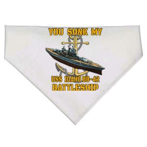 Ww2 American Warship Uss Idaho Bbgift42 Battleship Veterans Day Gift USA-Made Doggie Bandana