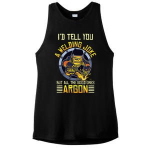 Welding Argon Welding Funny Welder Ladies PosiCharge Tri-Blend Wicking Tank