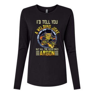 Welding Argon Welding Funny Welder Womens Cotton Relaxed Long Sleeve T-Shirt