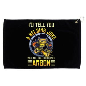 Welding Argon Welding Funny Welder Grommeted Golf Towel