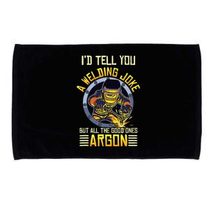 Welding Argon Welding Funny Welder Microfiber Hand Towel