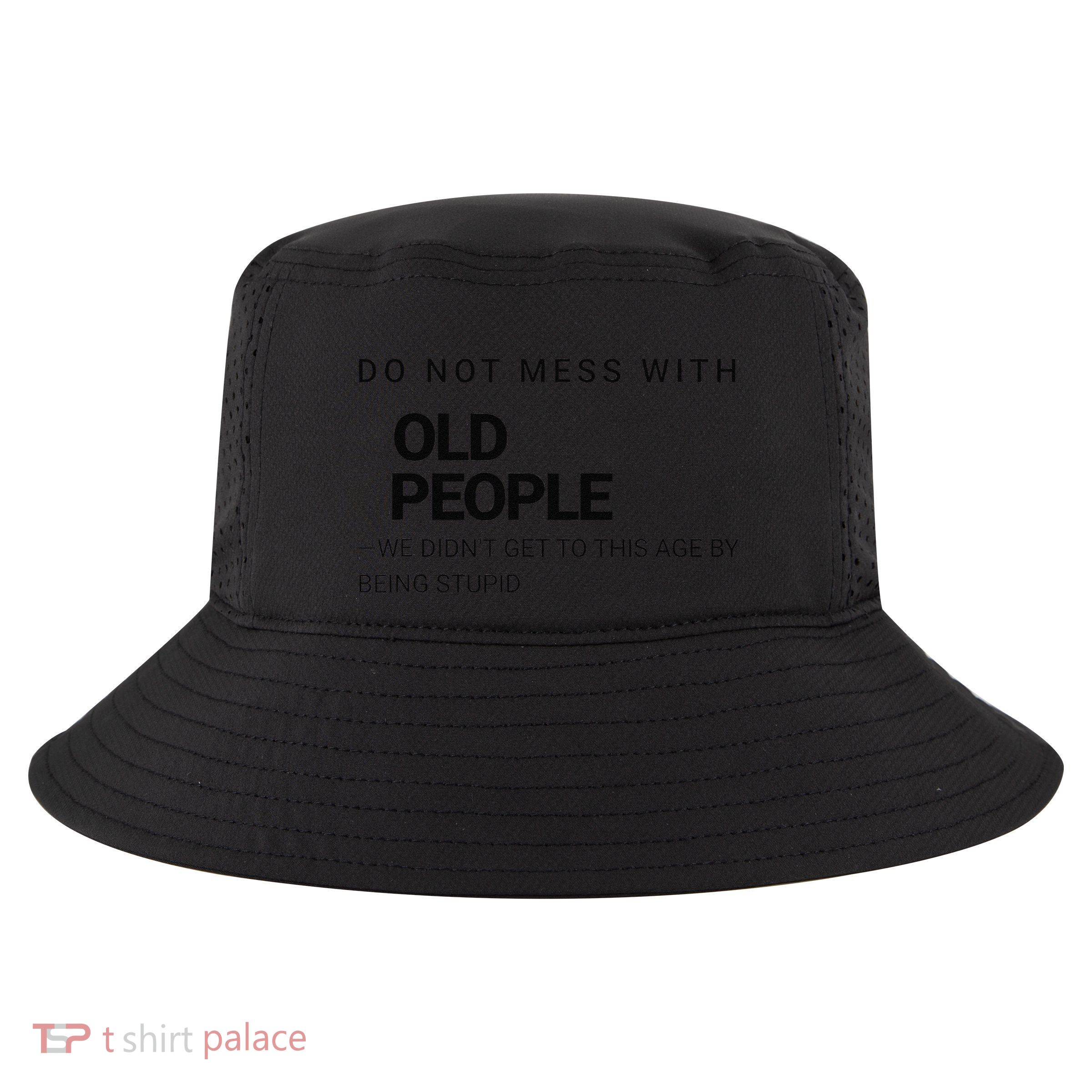 Wise And Witty Senior Wisdom Confident Elder Joke Cool Comfort Performance Bucket Hat