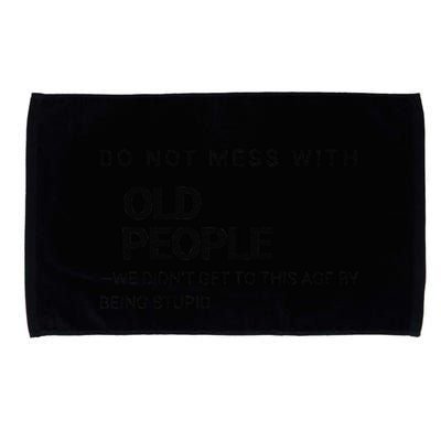 Wise And Witty Senior Wisdom Confident Elder Joke Microfiber Hand Towel