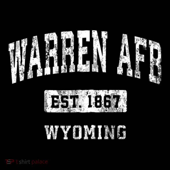 Warren Afb Wyoming Wy Vintage Sports Established Baby Bodysuit