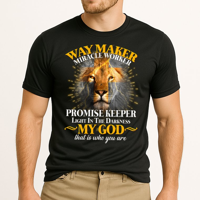Way Maker Miracle Worker Lion Performance Shirt