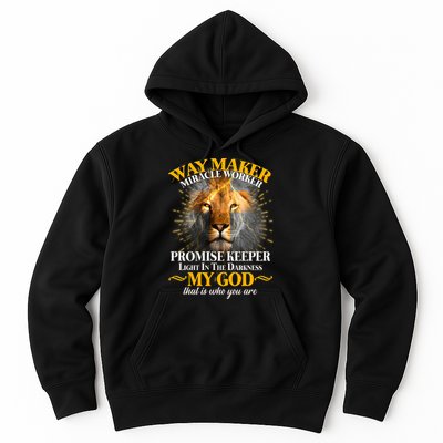 Way Maker Miracle Worker Lion Hoodie