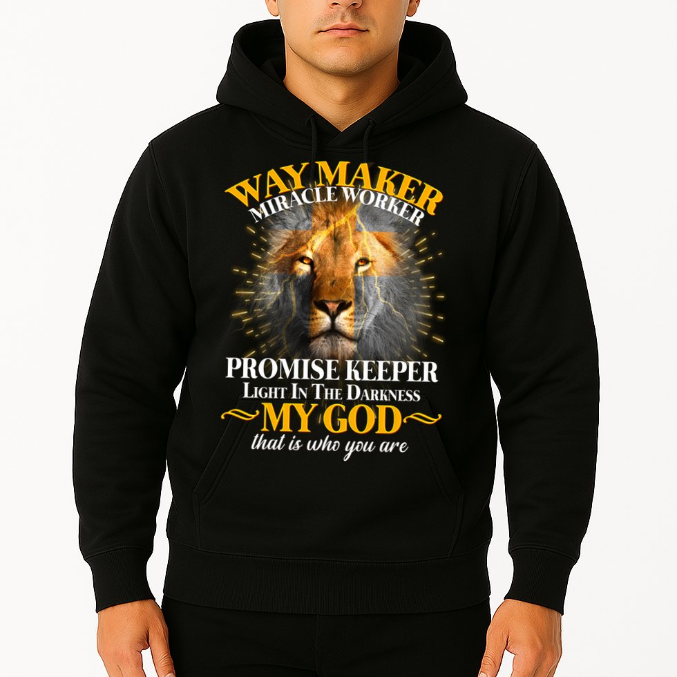Way Maker Miracle Worker Lion Hoodie