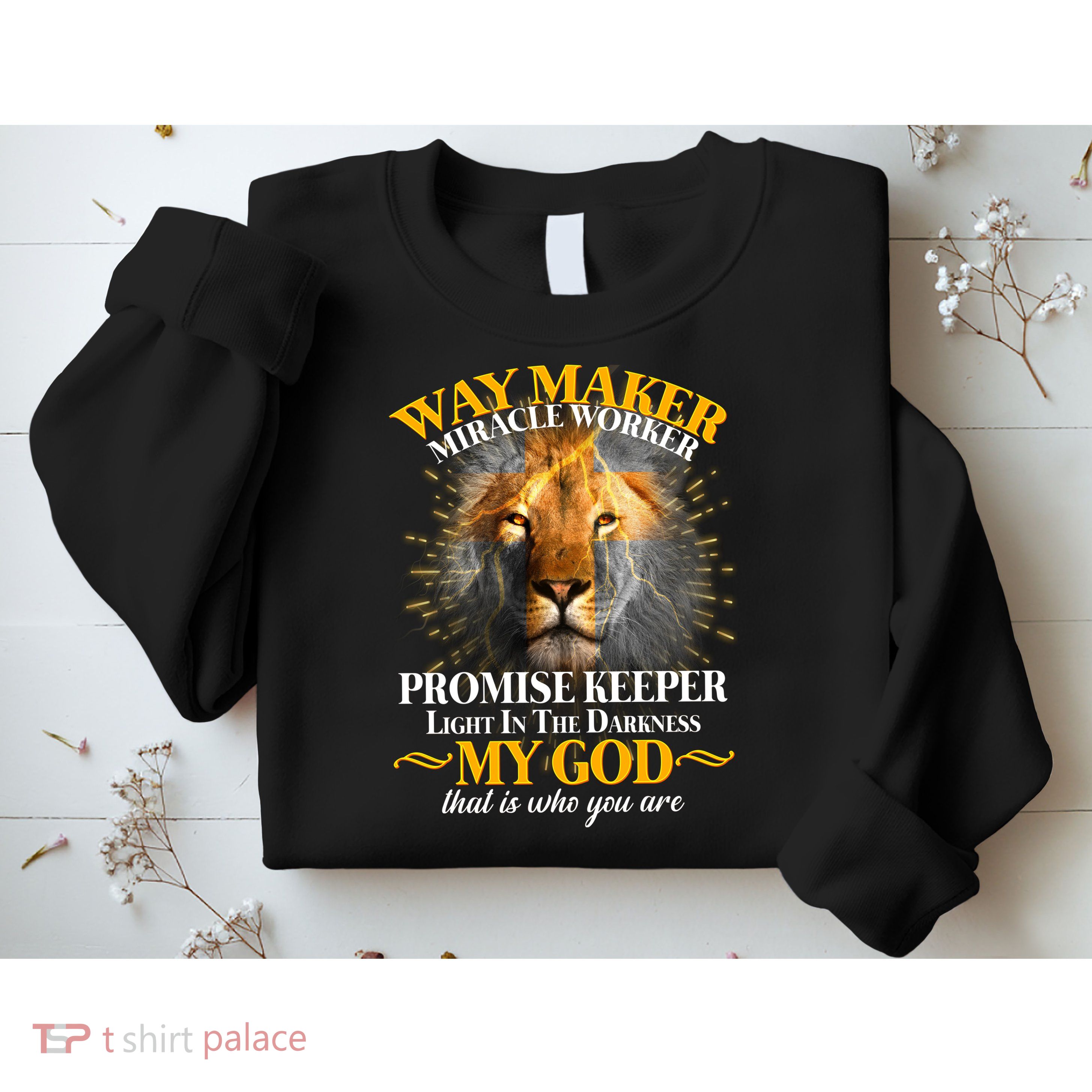 Way Maker Miracle Worker Lion Sweatshirt