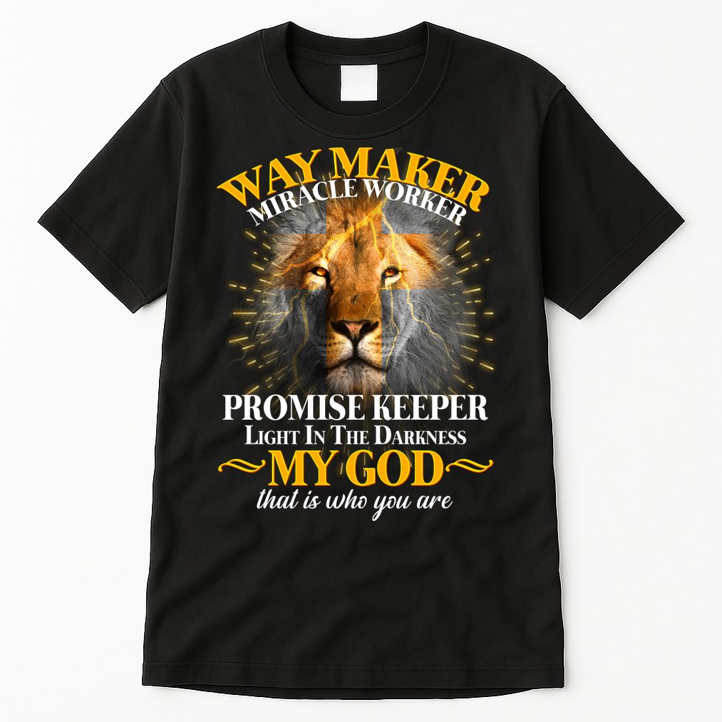 Way Maker Miracle Worker Lion Tall T-Shirt