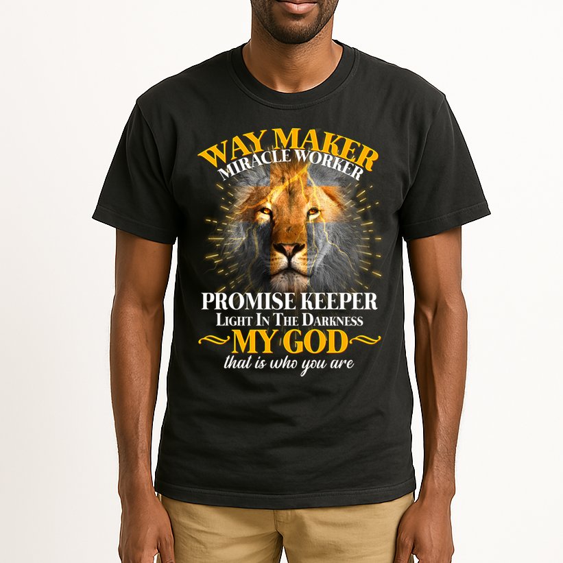 Way Maker Miracle Worker Lion Tall T-Shirt