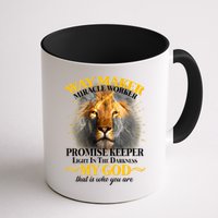 Way Maker Miracle Worker Lion Mug
