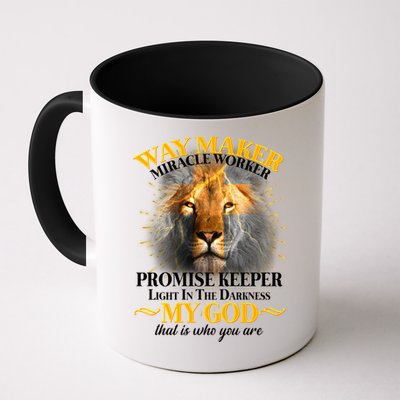 Way Maker Miracle Worker Lion Mug