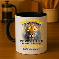 Way Maker Miracle Worker Lion Mug