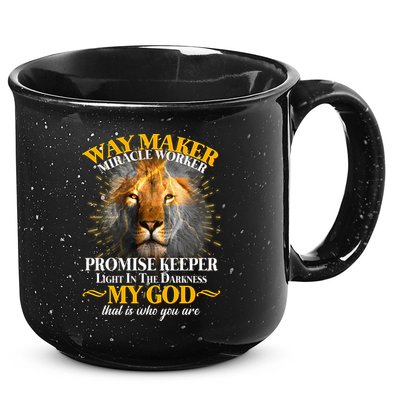 Way Maker Miracle Worker Lion 15oz Campfire Ceramic Mug