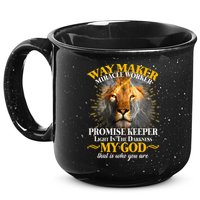 Way Maker Miracle Worker Lion 15oz Campfire Ceramic Mug