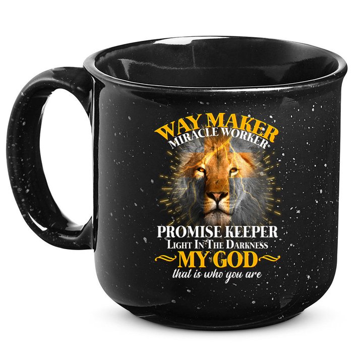 Way Maker Miracle Worker Lion 15oz Campfire Ceramic Mug
