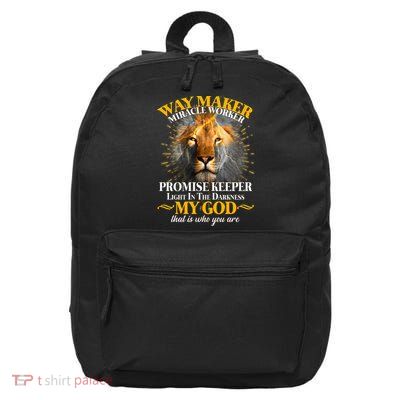Way Maker Miracle Worker Lion 16 in Basic Backpack