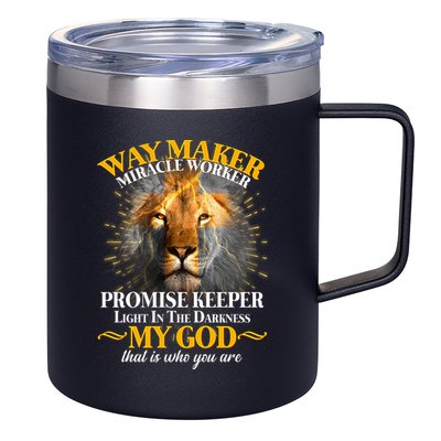 Way Maker Miracle Worker Lion 12oz Stainless Steel Coffee Mug