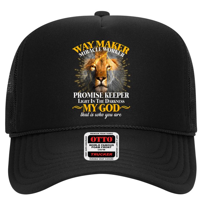 Way Maker Miracle Worker Lion Trucker Hat