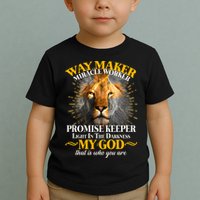 Way Maker Miracle Worker Lion Toddler T-Shirt