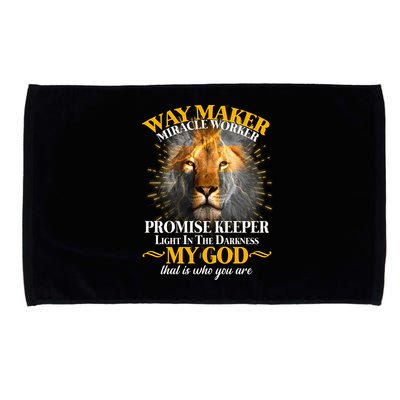 Way Maker Miracle Worker Lion Microfiber Hand Towel