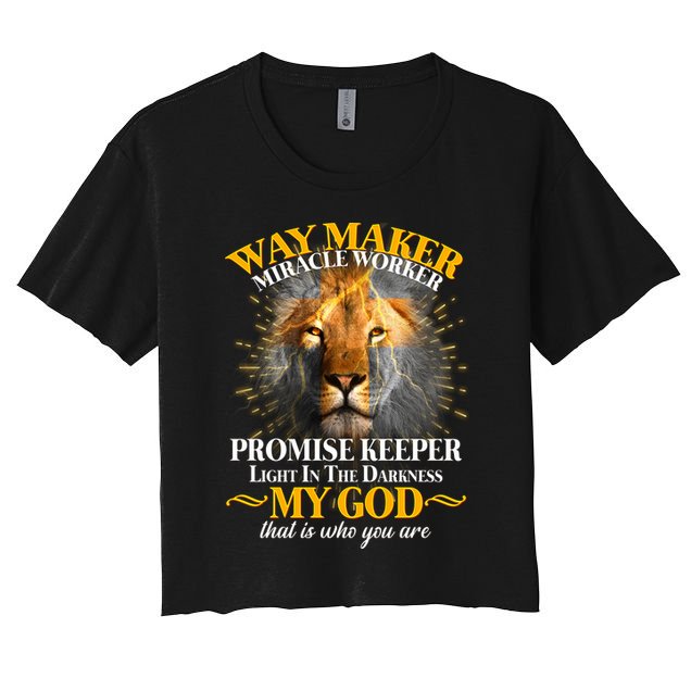 Way Maker Miracle Worker Lion Crop Top