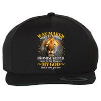 Way Maker Miracle Worker Lion Wool Snapback Cap
