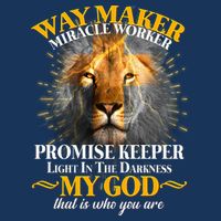 Way Maker Miracle Worker Lion Infant Baby Jersey Bodysuit