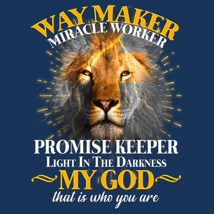 Way Maker Miracle Worker Lion Infant Baby Jersey Bodysuit