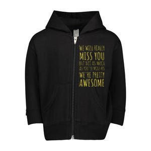 What Are You Staring At You Two Legged Freak Amputee Toddler Zip Fleece Hoodie