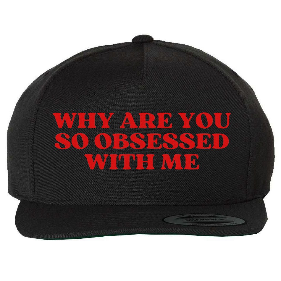 Why Are You So Obsessed With Me Aesthetic Wool Snapback Cap